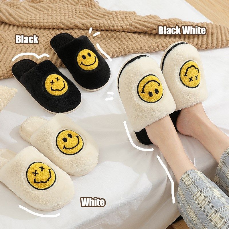 棉拖鞋女秋冬季2023情侣居家用防滑保暖卡L通可爱笑脸毛绒拖鞋男,居家布艺,居家棉拖/棉鞋,淘宝优惠券,粉丝福利购,淘宝优惠卷