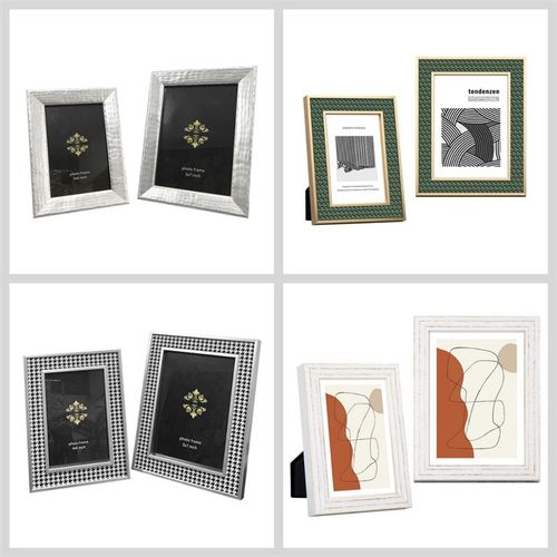 现代简约创意实木相框相架样板房售D楼处桌面床头柜办公桌书架饰