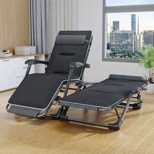 折叠躺椅床办公室午休折叠椅单人床午睡椅户外沙滩椅陪护床