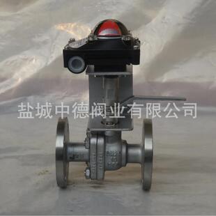 专业厂家.高压带反馈信号球阀304/316不锈钢带防爆气动执行器阀门