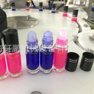 走珠瓶擦剂香体液全自动灌装加珠旋盖机非标定制滚珠瓶自动灌装线