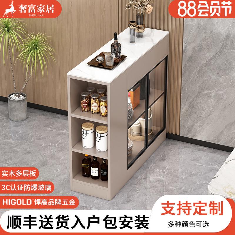 轻奢隔断柜矮柜玄关柜家用现代简约门厅柜沙发侧边柜子储物收纳柜