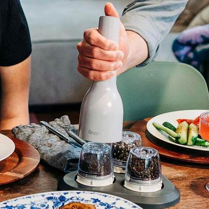 美国Finamill电动调料研磨器花椒香料黑胡椒研磨瓶陶瓷调料瓶单手