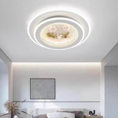 卧室灯2025年新款简约现代吸顶灯LED护眼儿童吸顶灯广东中山灯具