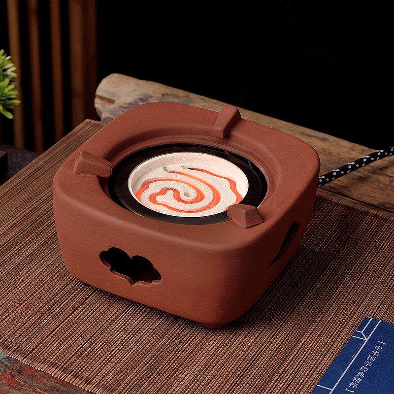 中式紫砂煮茶电炉温茶炉煮茶器烧水泡茶电丝加热围炉奶茶壶电热炉