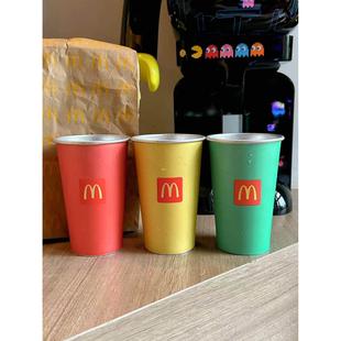 麦麦变色杯冷水杯可乐m记加坡限定创意礼品学生水杯套装好玩周边