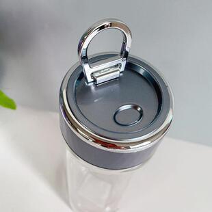 优优家新款双层玻璃便携式男女商务杯，带滤茶和水分离办公杯