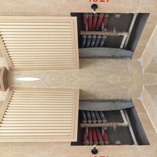 地暖分水器遮挡罩 铝合金老式暖气罩装饰网百叶窗化妆室开关家用