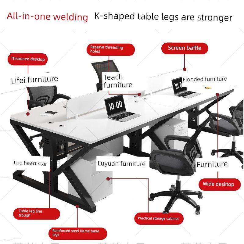 办公桌椅组合办公室电脑桌简约现代四六人位屏风卡位职员桌员工位,商业/办公家具,组合/屏风工作位,淘宝优惠券,粉丝福利购,淘宝优惠卷