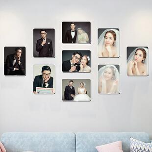 相框挂墙组合婚纱摄影照片墙九宫格相框简约创意照片做成相框定制