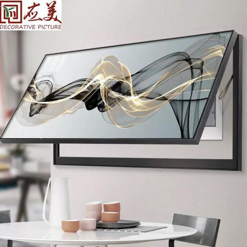 电表箱装饰画大尺寸配电箱电闸多媒体电源盒遮挡画免打孔现代简约