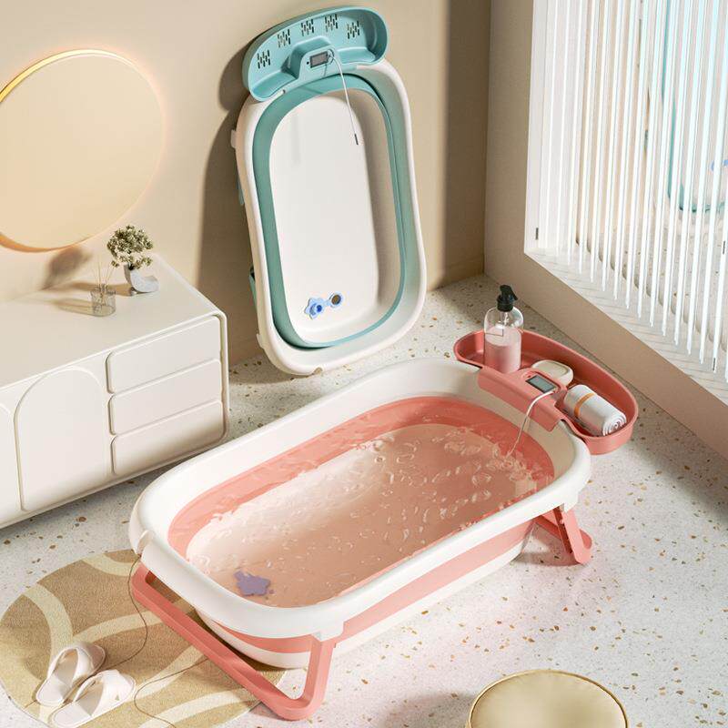 折叠洗澡盆带新款托盘折叠洗澡盆婴儿洗澡盆大号浴桶浴Z盆坐躺小