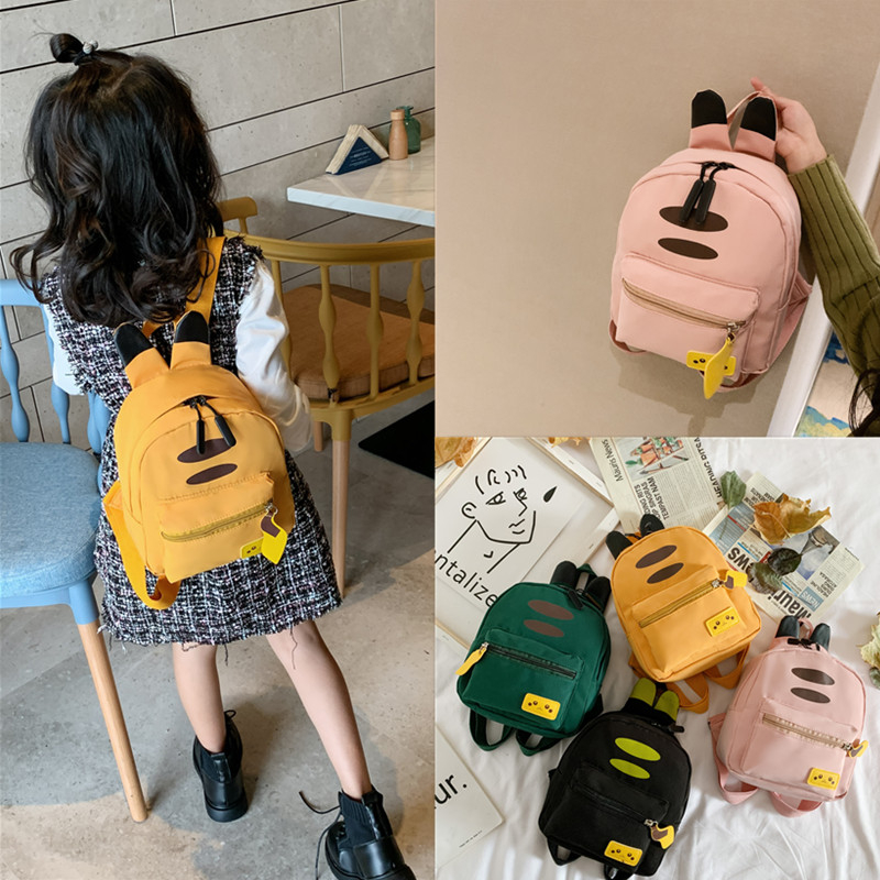 2021新款儿童包卡通可爱幼儿园宝宝双肩背包纯色男女童小孩双肩包