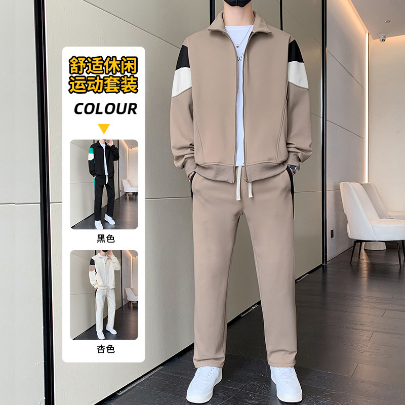 休闲套装男2025春秋男装运动服一整套新款男生春季衣服男士外套