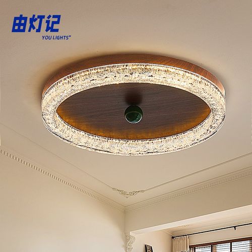 由灯记宋代美学冰凌卧室吸顶灯中古风法式轻奢复古主卧书房客厅灯