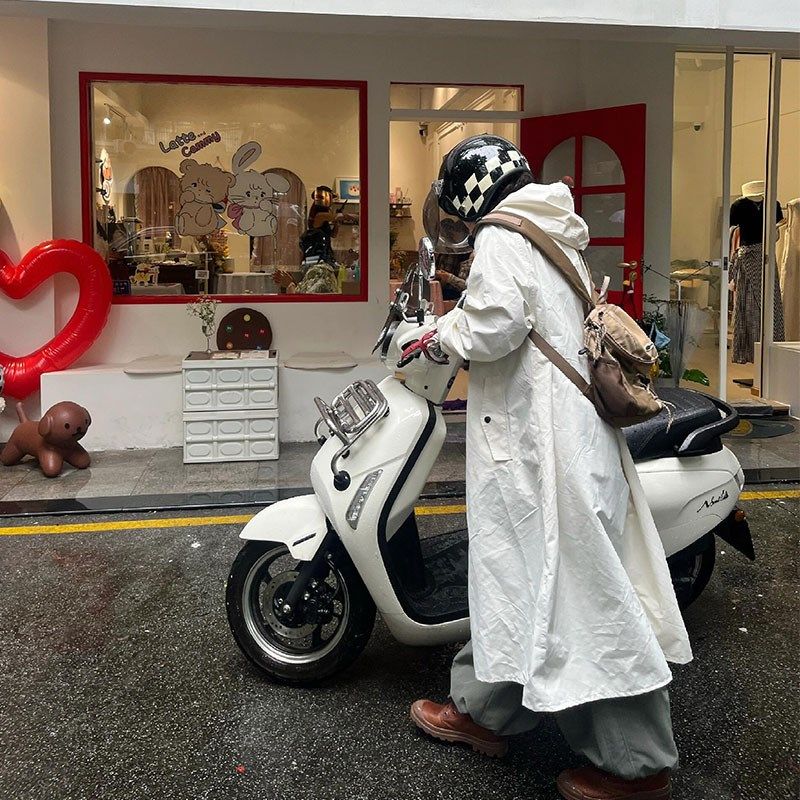 暴雨踏板c摩托车专用雨衣防暴雨加厚加大骑行男女士电动车冲锋衣