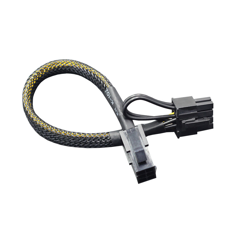 电脑显卡6P转8P PCI-E供电接口延长线 6Pin转8Pin 6针一分二转接