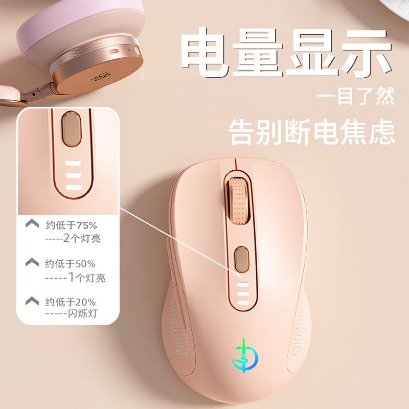 剑圣一族M500无线鼠标可充电静音办公游戏电竞电脑蓝牙男女生适用