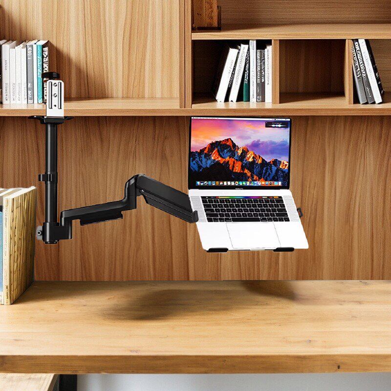 倒挂显示器支架机械臂宿舍学生倒装书柜旋转升降伸缩双屏笔记本架