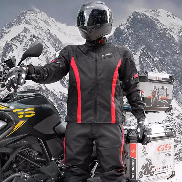骑行服摩托车男冬季保暖防风防雨机车骑行防寒服拉力骑行服男女款