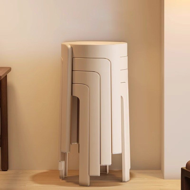 塑料凳子家用可叠放加厚轻奢高级感圆胶凳餐桌客厅备用风车高椅子,住宅家具,风车凳,淘宝优惠券,粉丝福利购,淘宝优惠卷