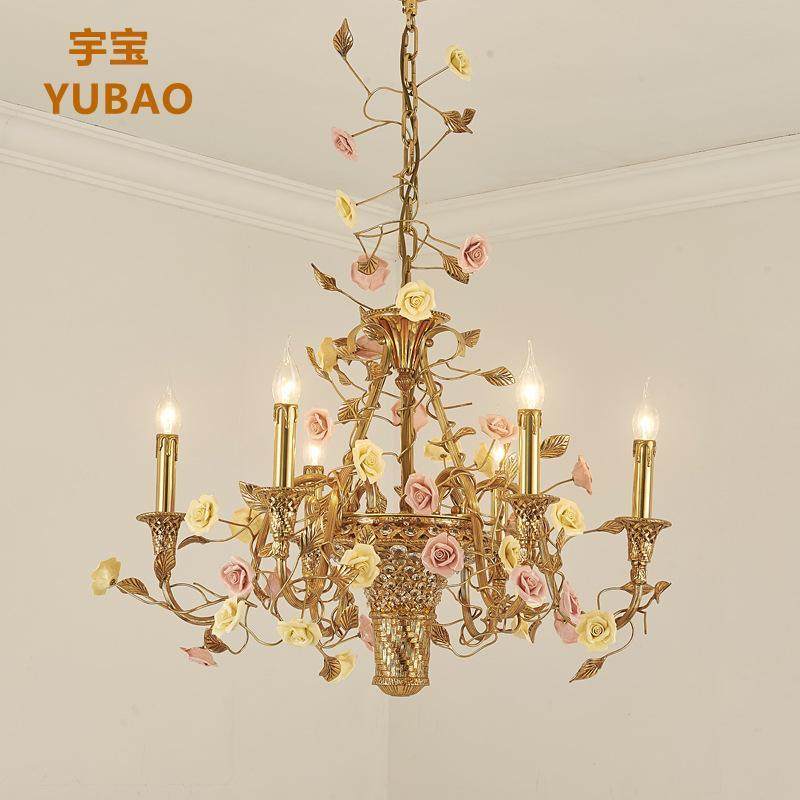 全铜法式吊灯花篮个性家装室内客厅餐厅卧室书房休息间楼梯间灯具,家装灯饰光源,智能吊灯,淘宝优惠券,粉丝福利购,淘宝优惠卷