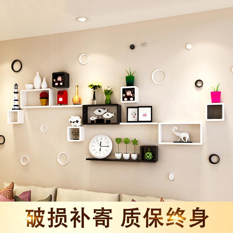 客厅墙上沙发后置物架餐厅背景墙电视壁柜壁挂墙柜房间墙面装饰