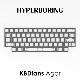 铝定位板Plate KBDfans Agar客制化机械键盘配件PC