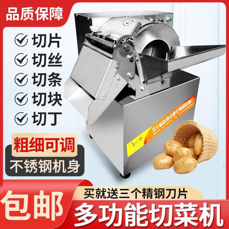 土豆切丝机多功能切菜机商用切条机切丁机姜片红薯萝卜电动切片机