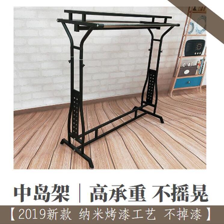 欧式铁艺服装架展示架 落地式婚纱陈列架 服装店货架侧挂龙门衣架