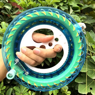 海钓手把线盘轮手丝线盘水晶手z把轮手摇船钓鱼线轮缠线大物轮线