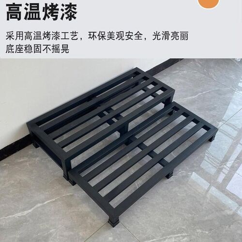 定制不锈钢置物架花盆托架u鱼缸支架落地垫高底座承重不锈钢架子