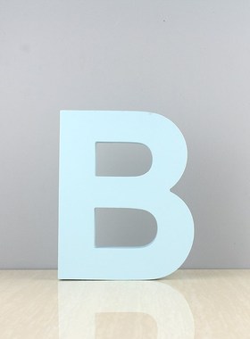 北欧创意字母家居摆件结婚摆台蓝色小号客厅电视酒柜个性心装饰品