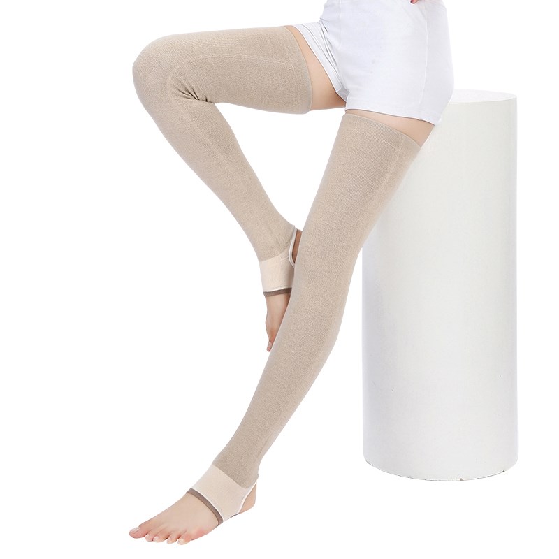 羊绒踩脚袜套男女加m厚护小腿运动护脚踝保暖护腕加长过膝护腿秋