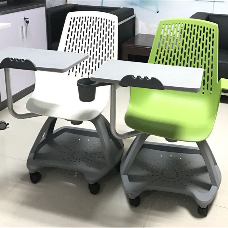 滑轮会议椅桌椅一体椅大学讨论室教学H椅培训椅大写字板智慧教室