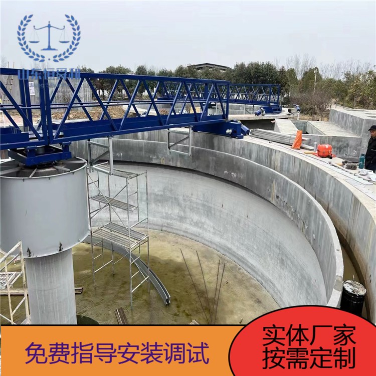 中心传动单双管刮吸泥机 一站式工程半桥式周边传动刮泥机