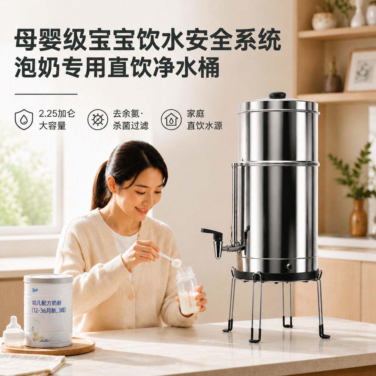 跨境工厂直销婴儿母婴净水器厨房直饮冲奶过滤系统支持定制