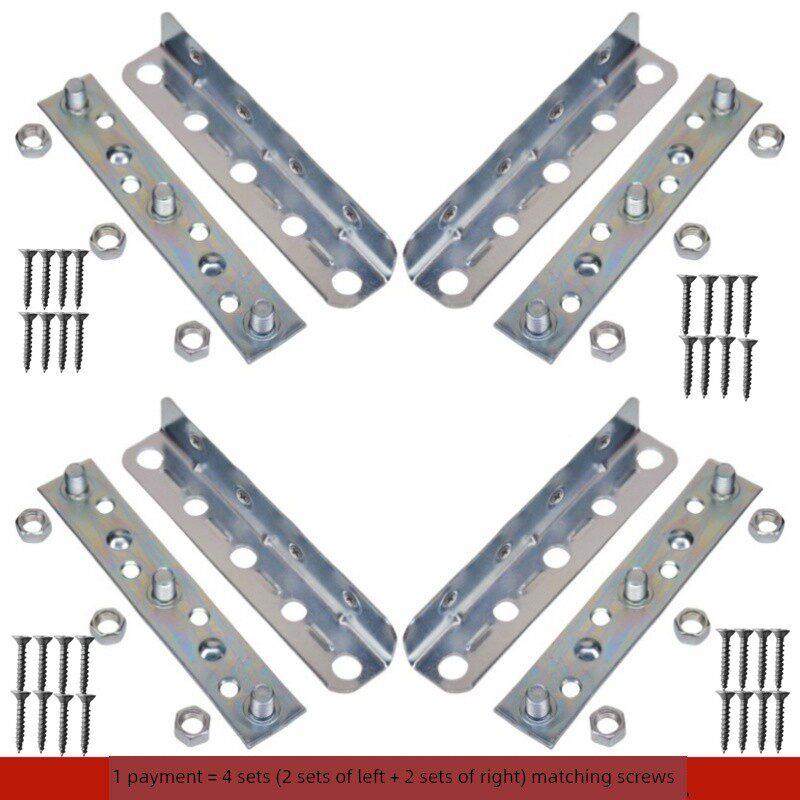 加长床关铰炼卡扣挂扣实木床插销固定扣家具连接角码加厚五金配件