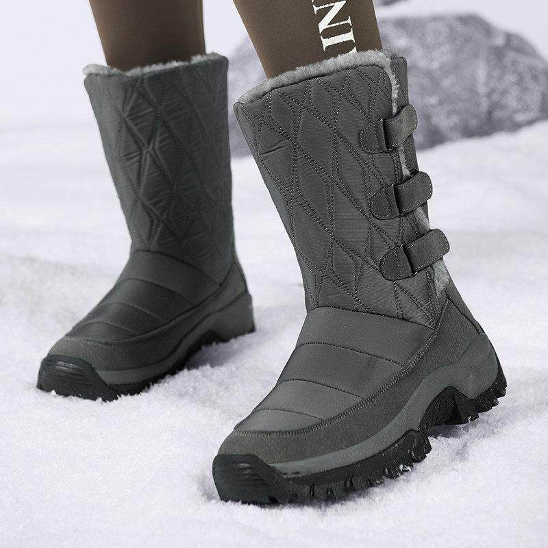 户外雪地靴女长筒靴冬季东北旅游鞋雪乡滑雪靴黑龙江哈尔滨保暖鞋