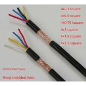 0.3 1.5 0.5 国标纯铜RVVP2芯3芯4芯 0.75 1.0 2.5屏蔽线 信号线