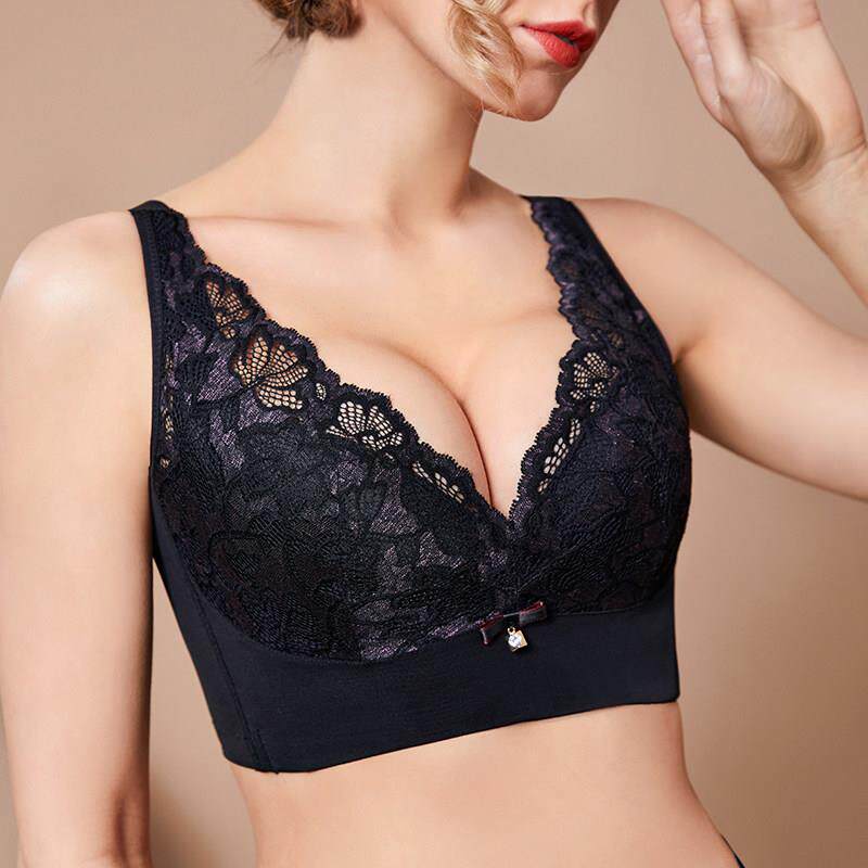 薄款调整型内衣女全罩杯大胸显小胸防走光文胸无钢圈收副乳文胸夏
