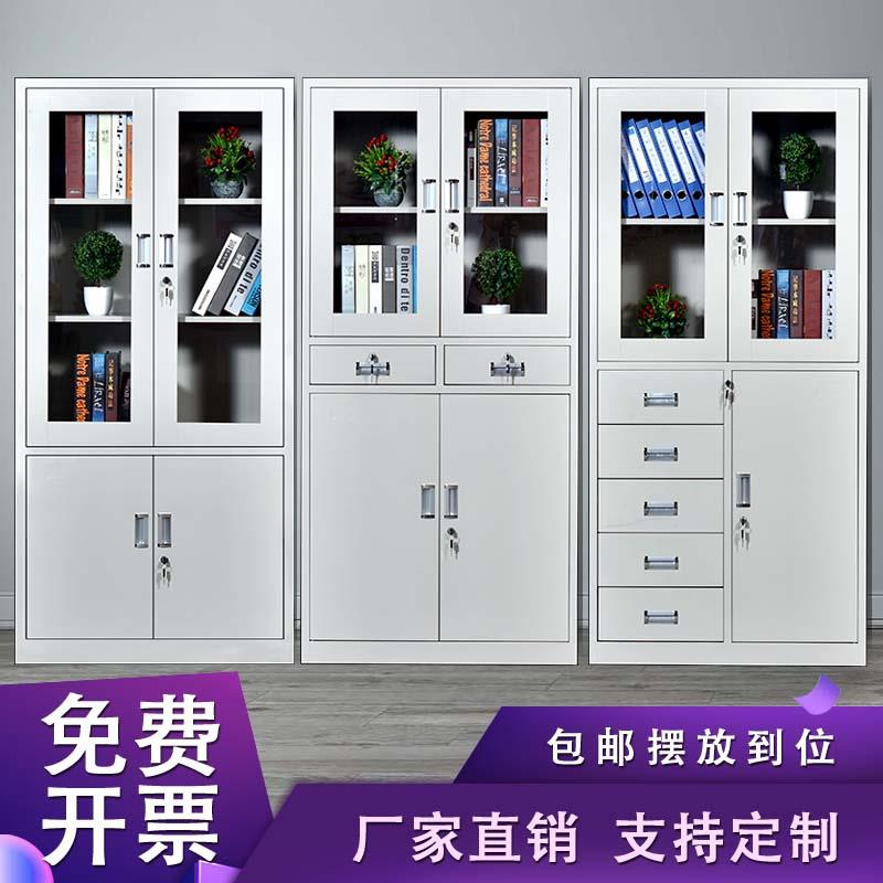 钢制文件柜资料柜铁皮柜财务凭证柜档案柜书柜带锁更衣柜储物柜子