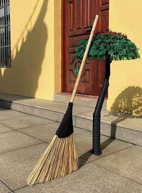 【近2w人加购】五金工厂竹扫把户外专用庭院扫把农村扫帚硬木把