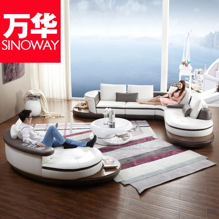 意式极简真皮沙发客厅现代轻奢皮艺羽绒沙发家具1775