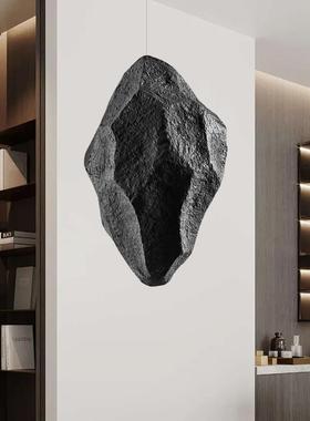 吊挂石头造景悬空仿真石空心悬浮装饰售楼部艺术空间景观小品软装