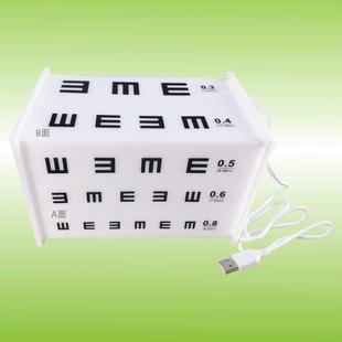 视力表盒子视力表力木视力训练目标，视力早知道旋转式灯箱视力表