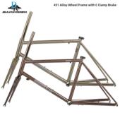 DARKROCK黑岩451小轮公路车钢架雷诺520铬钼钢22寸C夹自行车车架