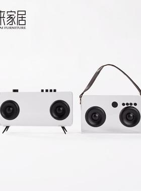 现代轻奢水晶收音机工艺品客厅茶几装饰小饰品样板间酒柜书柜软装