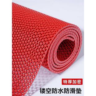 防滑地垫浴室厨房防滑垫厕所可裁剪塑料PVC镂空脚垫商用防水 新品