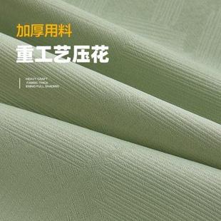 纯色加厚清新卧室客厅挂钩式 全遮光窗帘2023新款 现代简约飘窗阳台